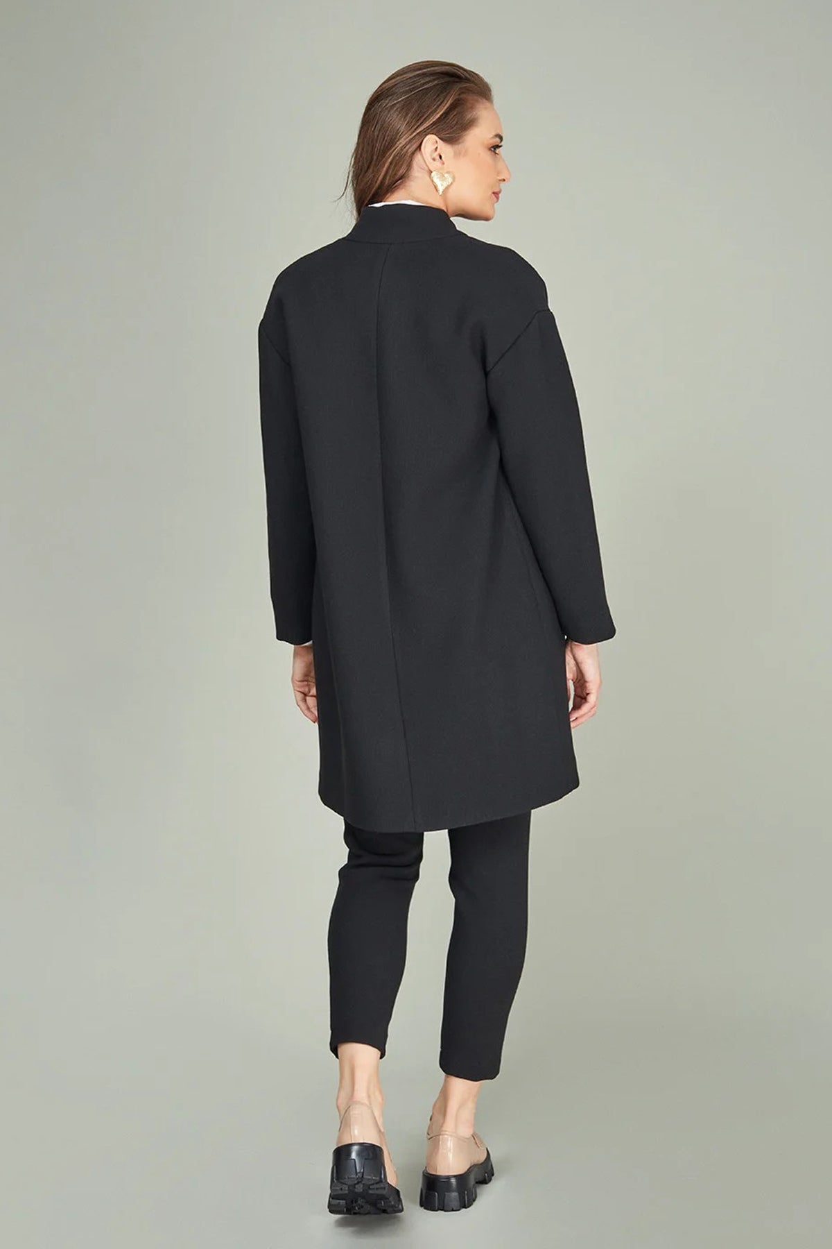Palton oversized negru